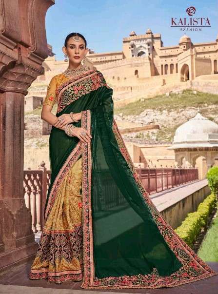 KHWAAB VOL-22 BY KALISTA FASHION 7031 TO 7036 SERIES DESIGNER GEORGETTE SAREES