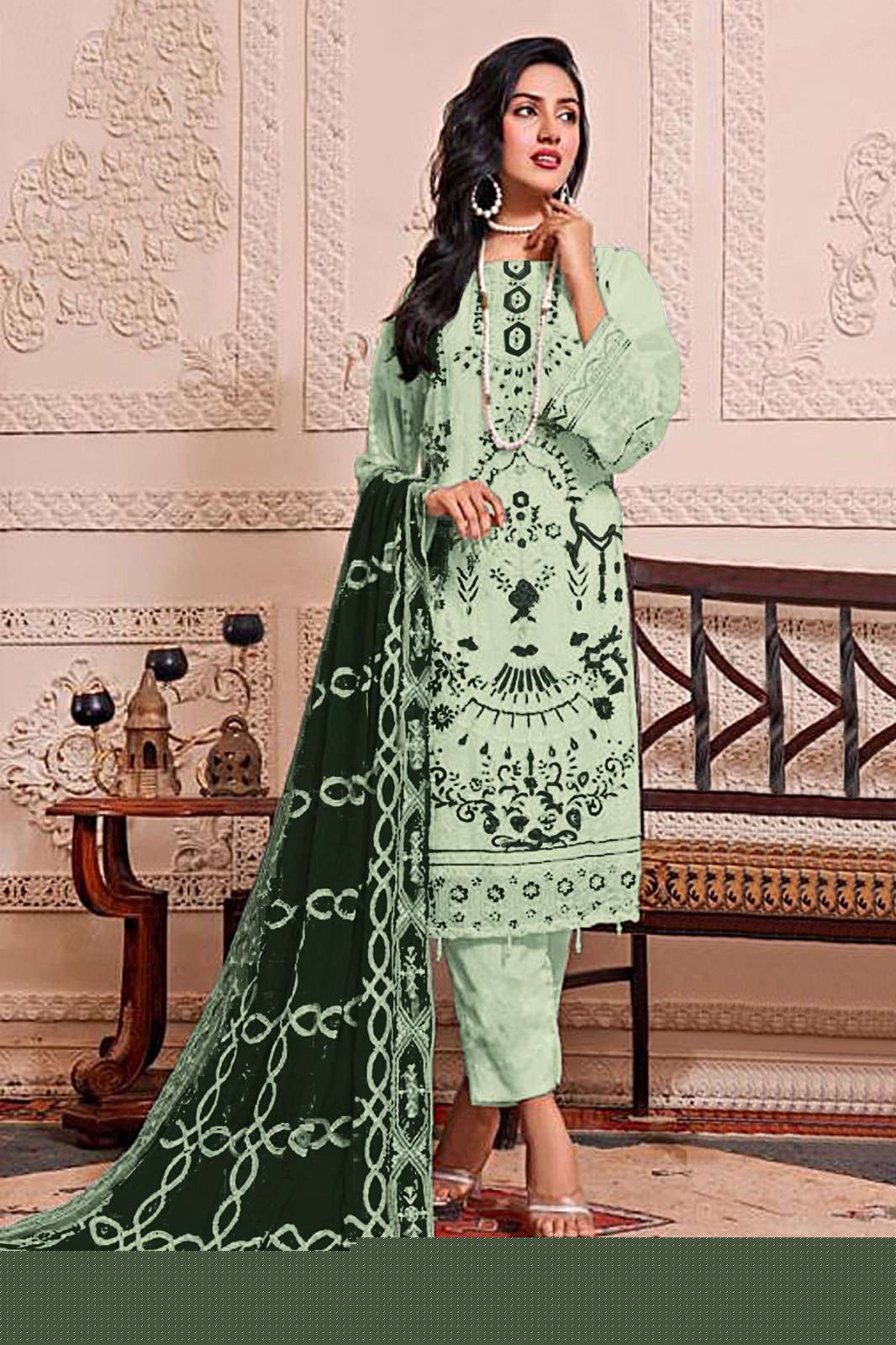 HT 151 SERIES BY ASLIWHOLESALE GEORGETTE EMBROIDERY PAKISTANI DRESSES