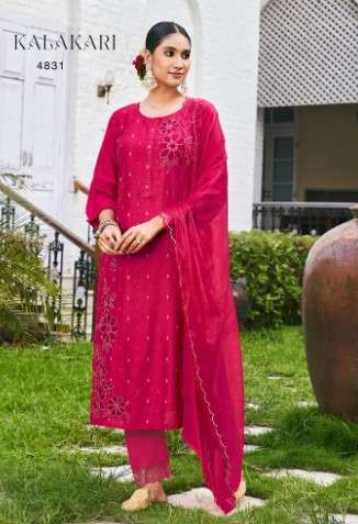 KALAKARI BY RANGOON 4831 TO 4836 SERIES HEAVY JACQUARD VISCOSE DRESSES