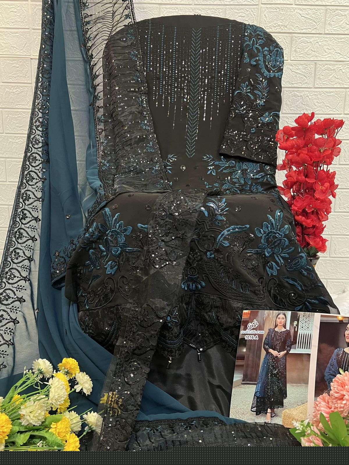 KHATUN 1016 COLOURS BY ASLIWHOLESALE HEAVY FAUX GEORGETTE PAKISTANI DRESSES