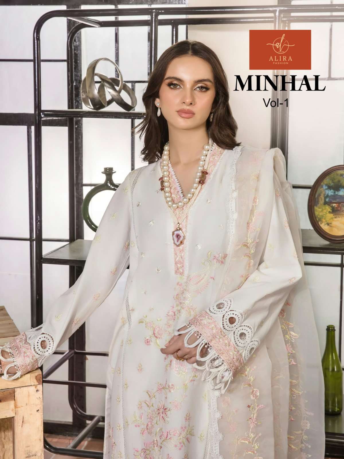 MINHAL VOL-1 BY ALIRA FASHION 01 TO 02 SERIES GEORGETTE PAKISTANI DRESSES