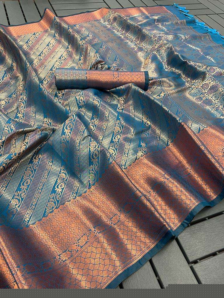 CHARVI VOL-59 BY ASLIWHOLESALE DESIGNER KANJIVARAM SILK SAREES