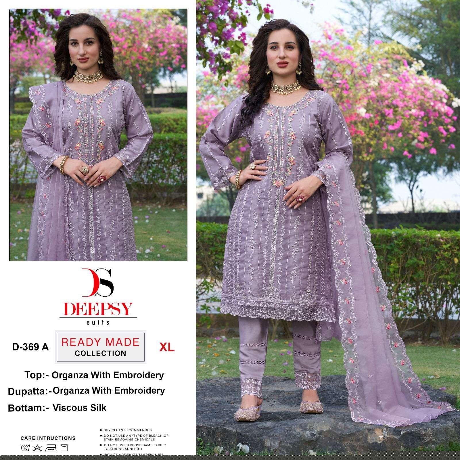 D-369 COLOURS BY DEEPSY SUITS HEAVY ORGANZA EMBROIDERY PAKISTANI DRESSES