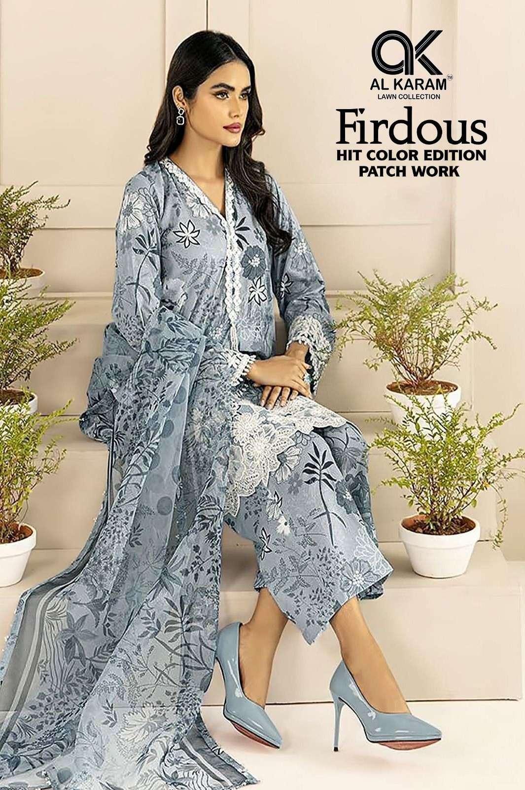 FIRDOUS HIT COLOR BY AL KARAM 1001 TO 1004 SERIES HEAVY COTTON PRINT DRESSES
