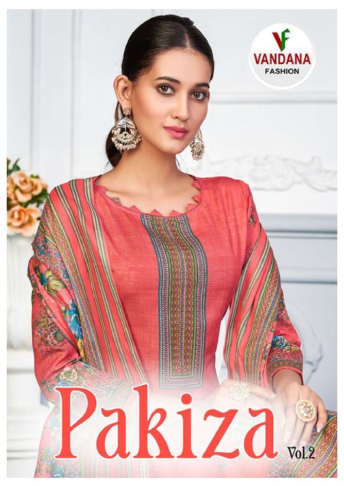 PAKIZA VOL-2 BY VANDANA FASHION 2001 TO 2010 SERIES COTTON PRINTED DRESSES