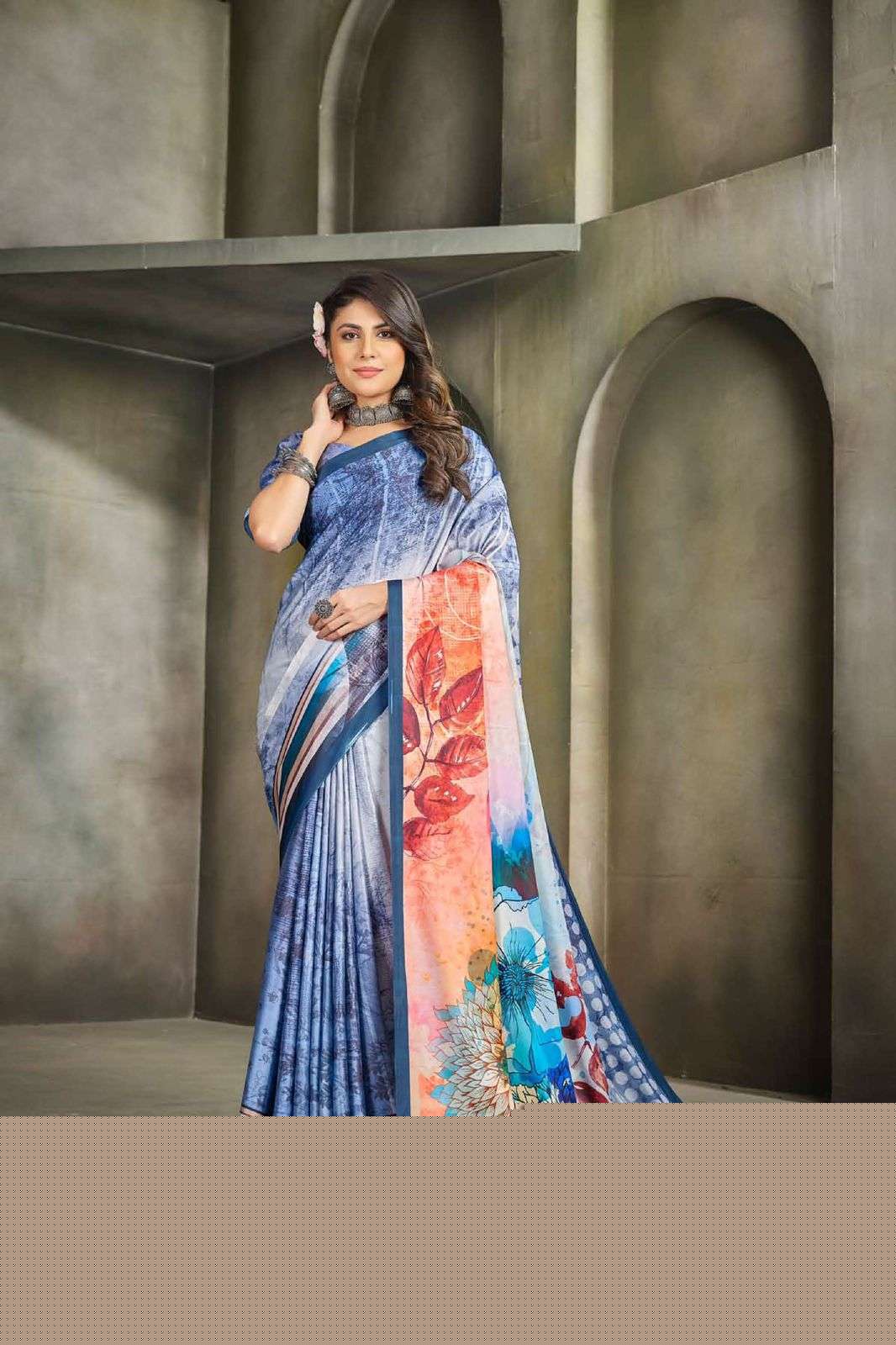 RAINA VOL-1 BY ASLIWHOLESALE DESIGNER SOFT CREPE SILK PRINTED SAREES