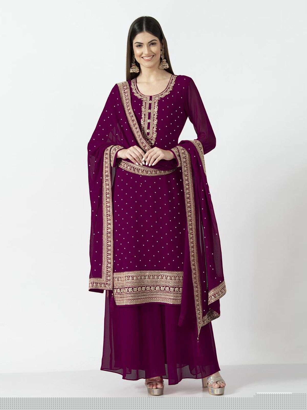 YD-001 COLORS BY ASLIWHOLESALE 001 TO 001-E SERIES DESIGNER GEORGETTE DRESSES