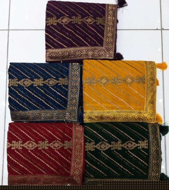 1811 COLOUR BY ASLIWHOLESALE DESIGNER PURE FANCY EMBROIDERY SAREES