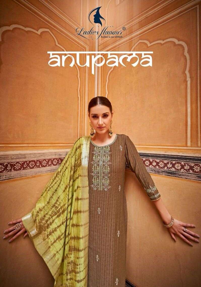 ANUPAMA BY LADIES FLAVOUR 1001 TO 1006 SERIES DESIGNER RAYON DRESSES