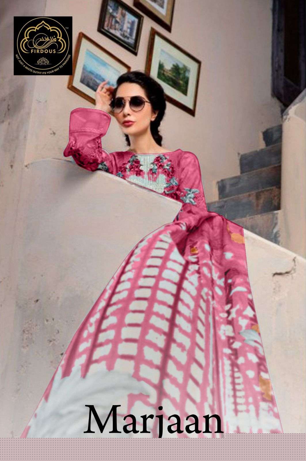 FIRDOUS MARJAAN VOL-1 BY ASLIWHOLESALE DESIGNER HEAVY COTTON DRESSES