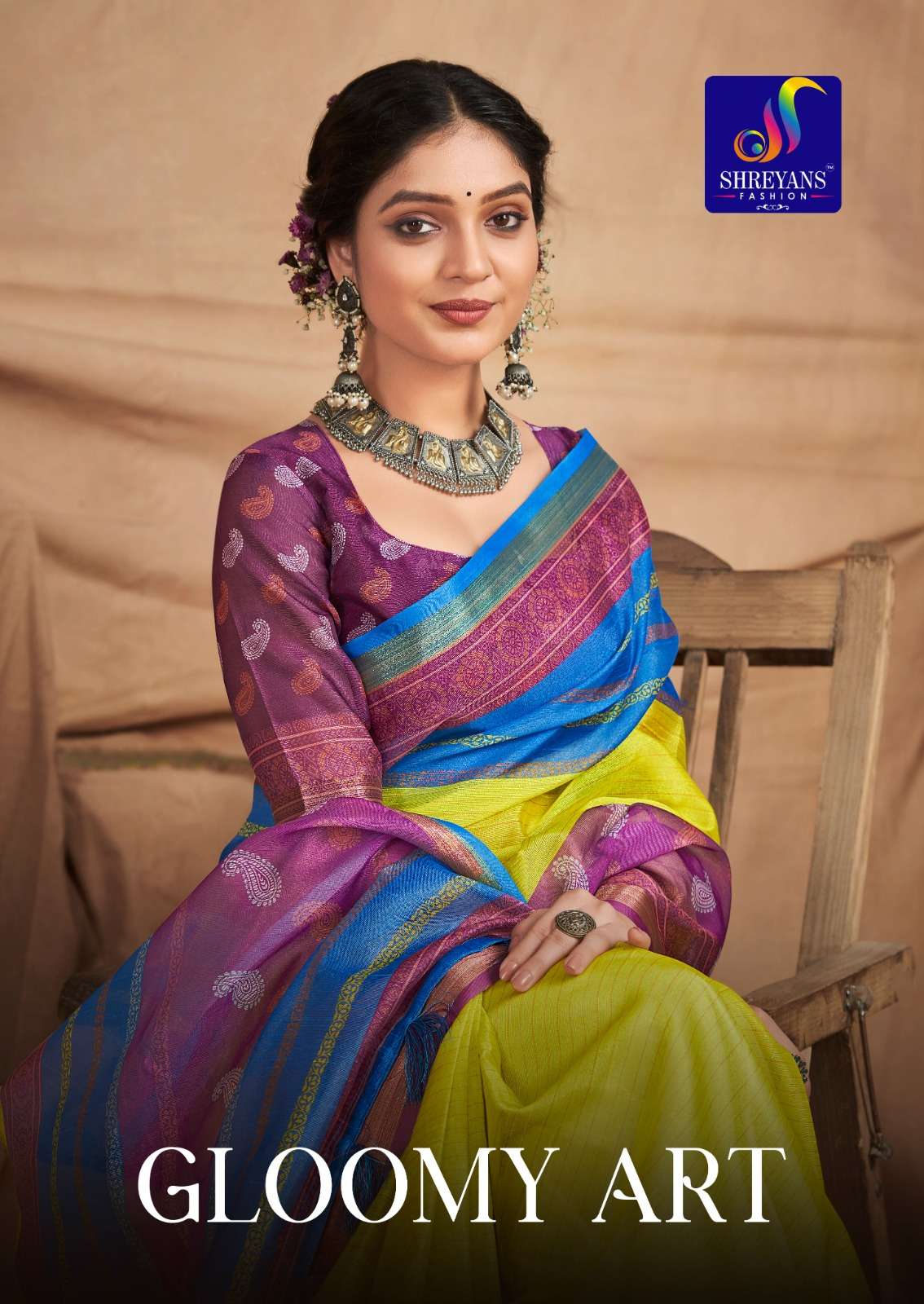 GLOOMY ART BY SHREYANS FASHION DESIGNER SOFT PENNY COTTON SILK SAREES