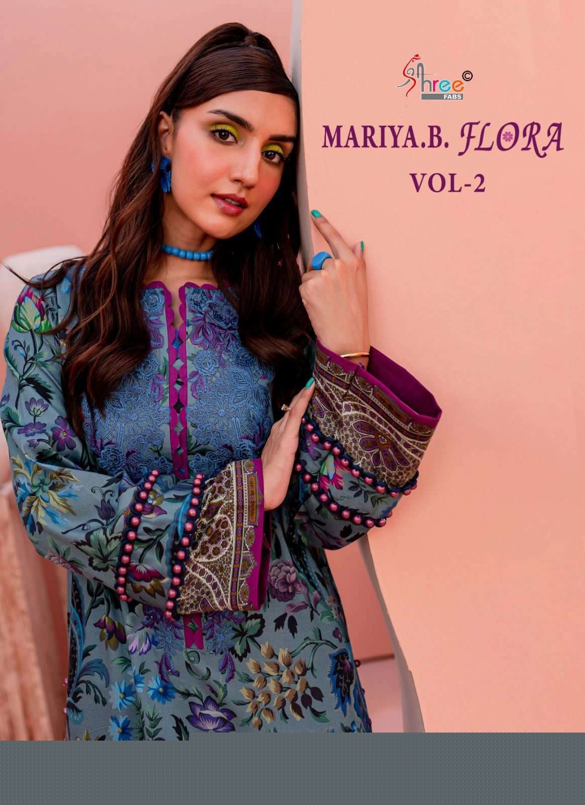 MARIYA.B FLORA VOL-2 BY SHREE FABS 3343 TO 3346 SERIES JAM COTTON PRINT DRESSES