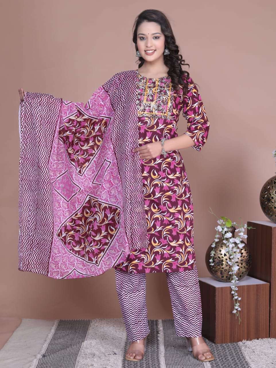 NIMITA VOL-09 BY ASLIWHOLESALE DESIGNER FACNY PURE COTTON PRINTED DRESSES