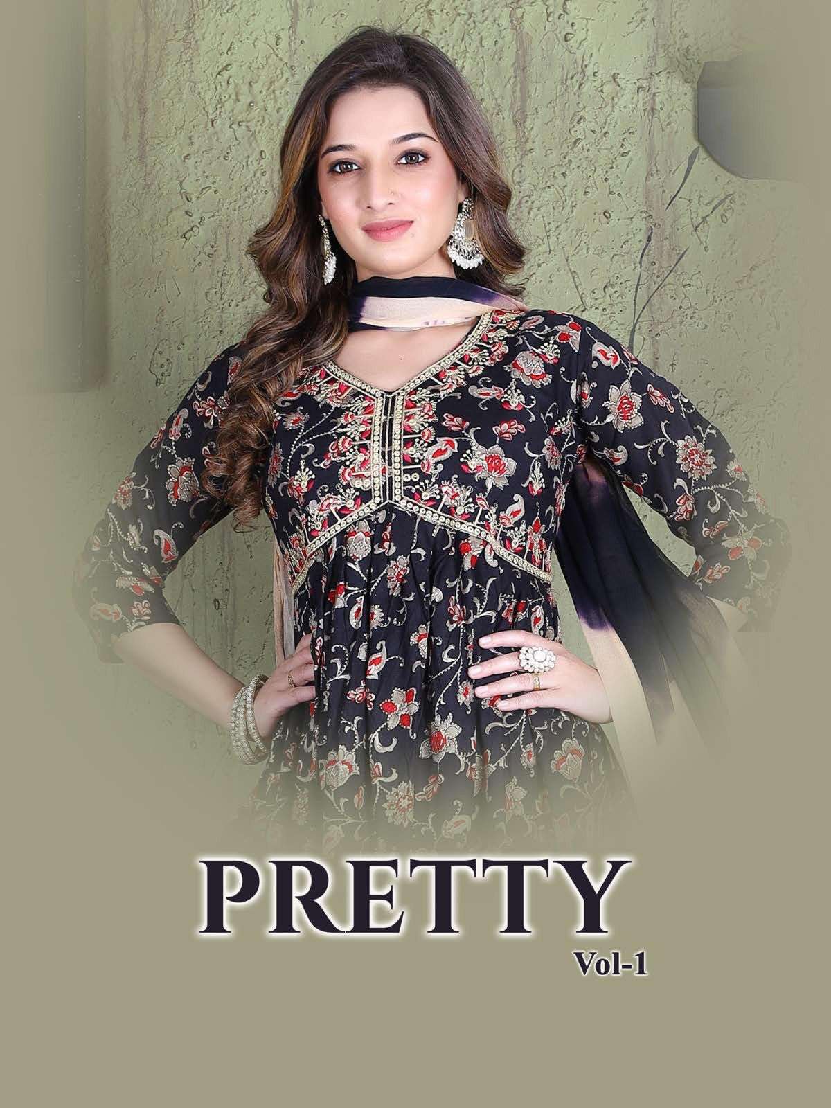 PRETTY BY ASLIWHOLESALE DESIGNER FACNY 14 KG RAYON PRINT DRESSES