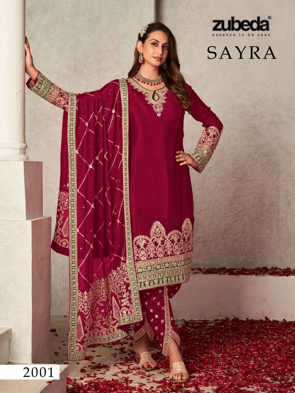 SAYRA BY ZUBEDA 2001 TO 2004 HEAVY GEORGETTE EMBROIDERED DRESSES