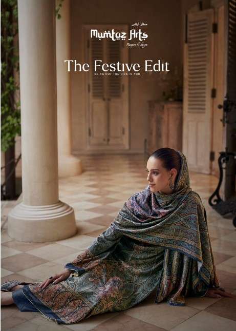 THE FESTIVE EDIT SWAROSKI BY MUMTAZ ARTS 27001 TO 27006 SERIES LAWN PRINT EMBROIDERY DRESSES