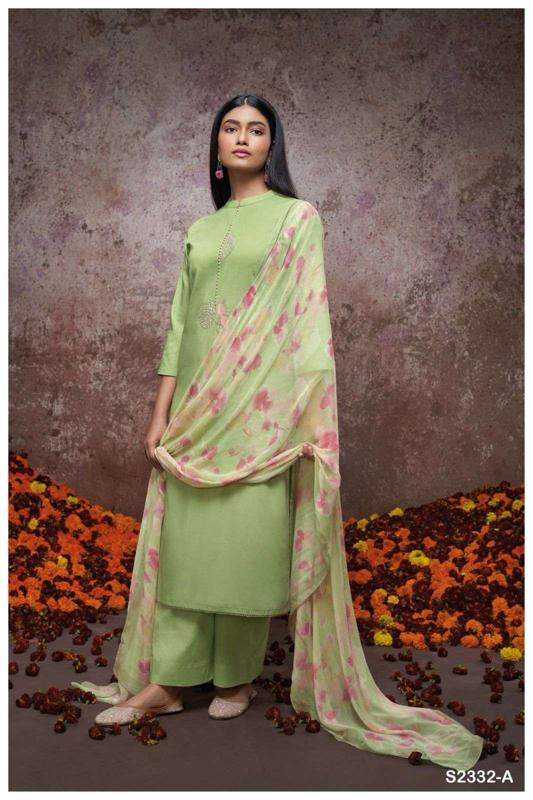 VALERIE 2332 BY GANGA FASHIONS HEAVY PREMIUM COTTON SILK WORK DRESSES