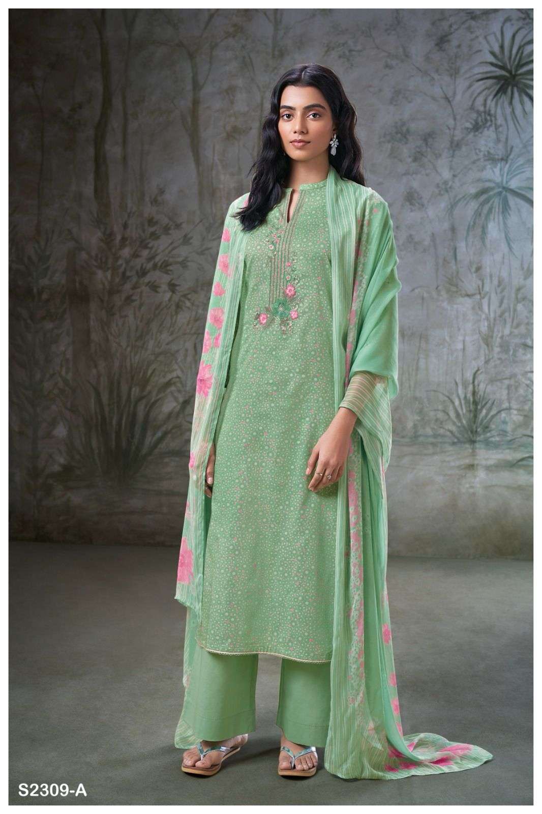 VARENYA 2309 BY GANGA FASHIONS HEAVY PREMIUM COTTON SILK WORK DRESSES