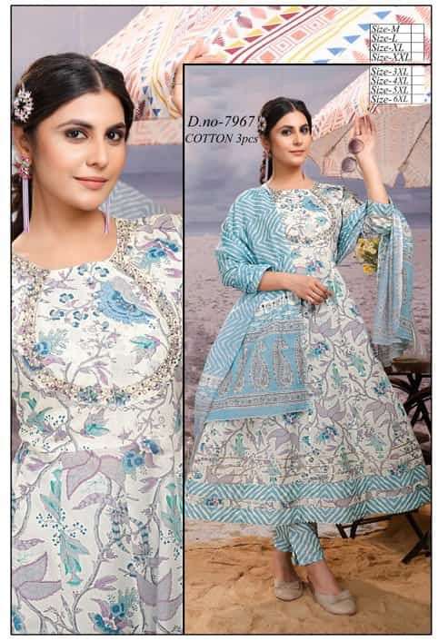 NIMITA VOL-25 BY ASLIWHOLESALE DESIGNER FACNY PURE COTTON PRINTED DRESSES