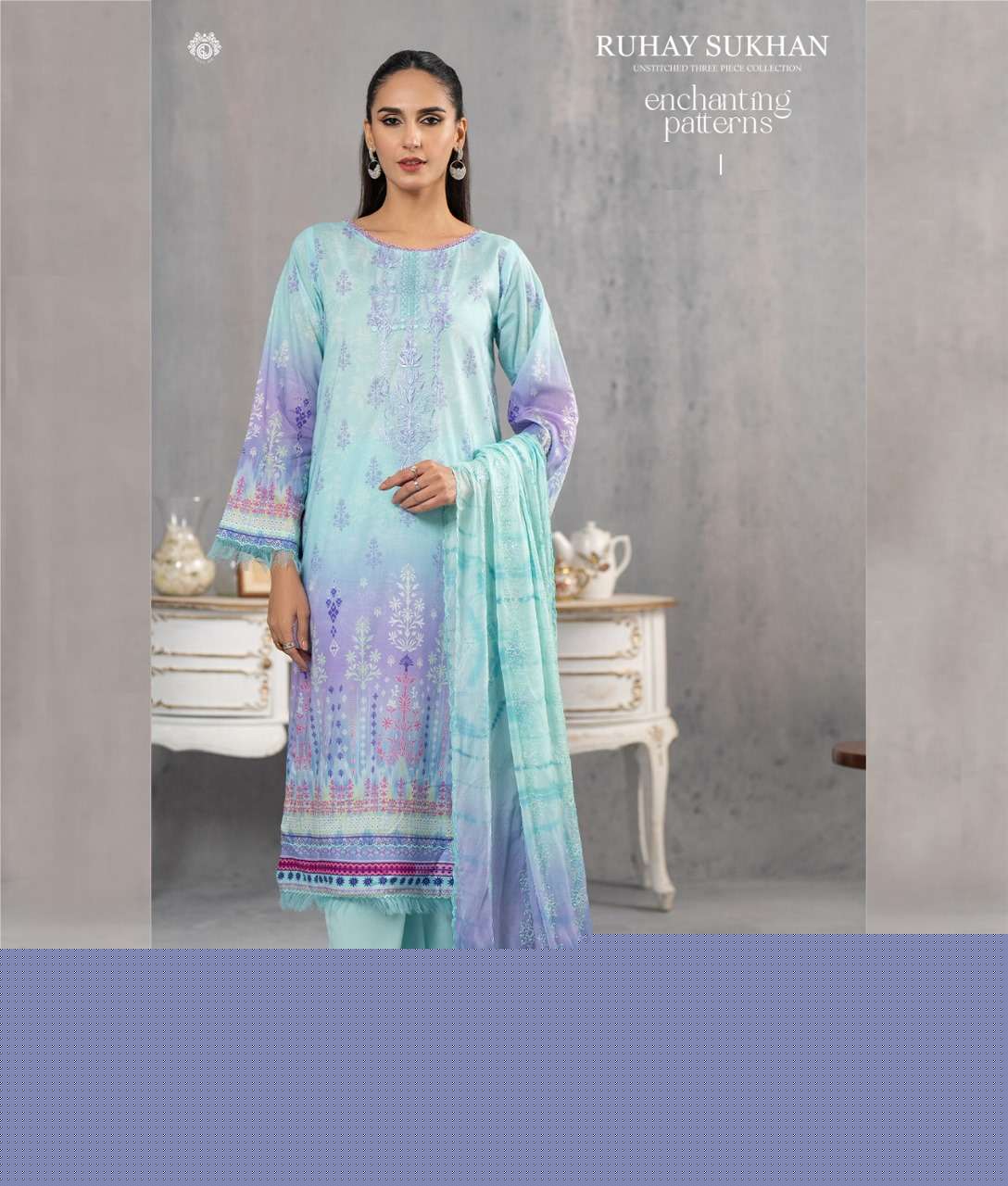 RUHY SUKHAN BY ASLIWHOLESALE 1001 TO 1012 SERIES COTTON PRINTED DRESSES