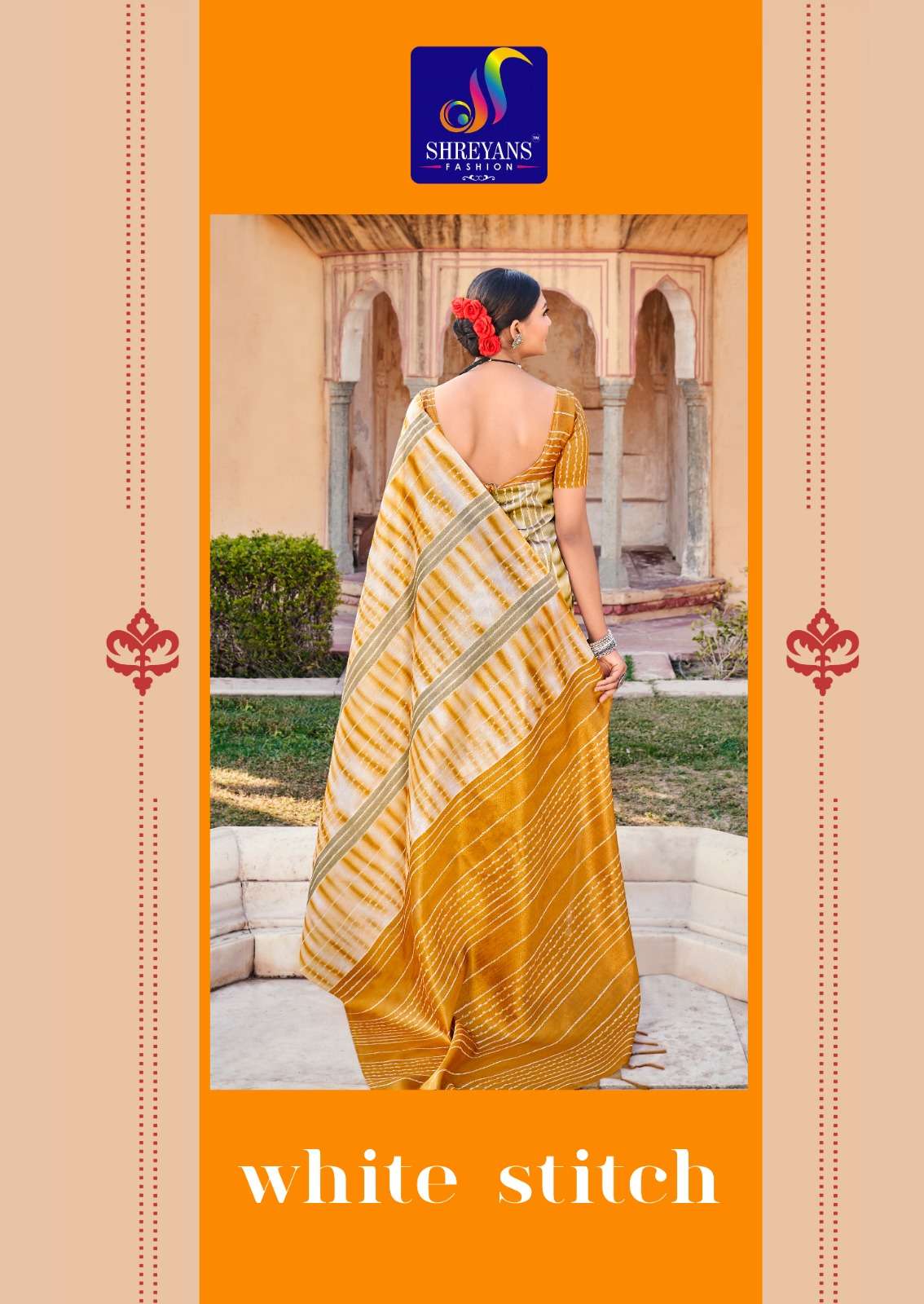 WHITE STITCH BY SHREYANS FASHION WS-01 TO WS-09 SERIES TUSSER SILK SAREES