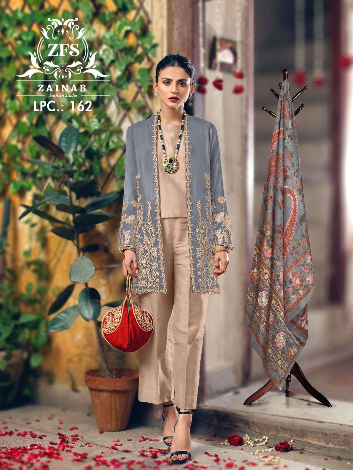 ZF-162 COLOURS BY ZAINAB FASHION FANCY GEORGETTE EMBROIDERY DRESSES