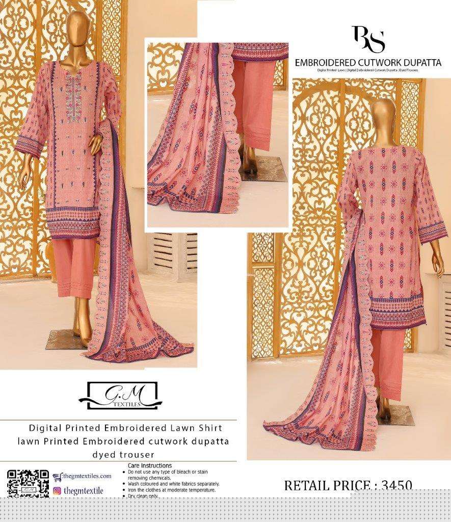 BIN SAEED BY ASLIWHOLESALE DESIGNER LAWN COTTON PRINTED DRESSES