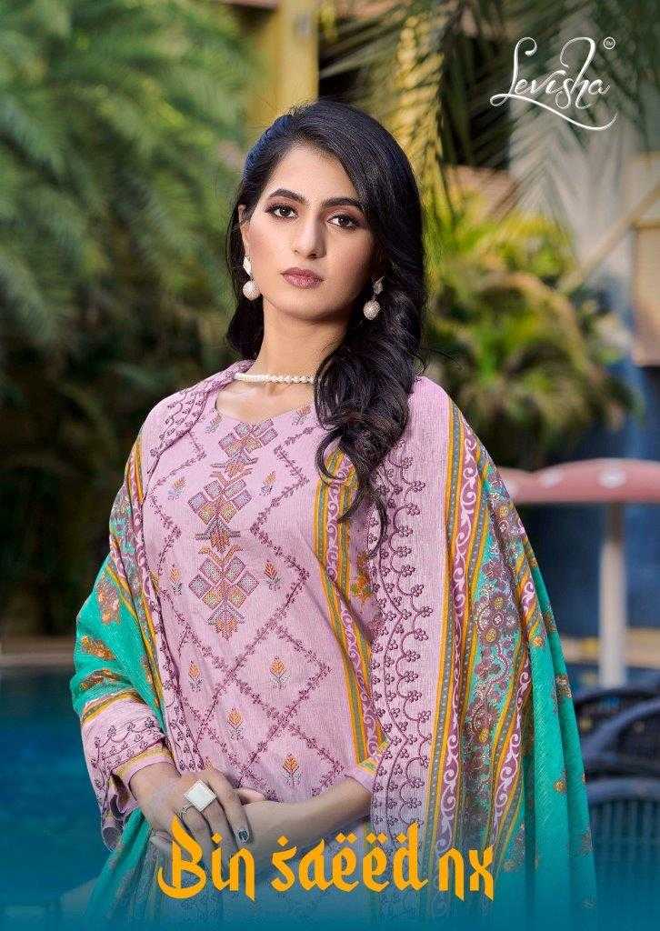 BINSAEED NX BY LEVISHA 2013 TO 2018 SERIES CAMBRIC COTTON EMBROIDERY DRESSES