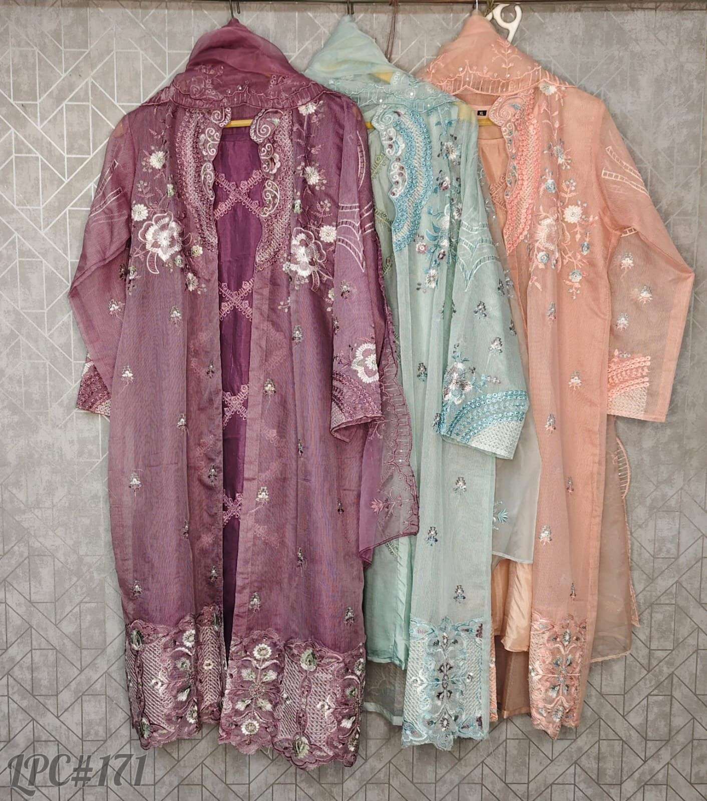 MARYAM 171 COLOURS BY ASLIWHOLESALE DESIGNER HEAVY NET WORK DRESSES