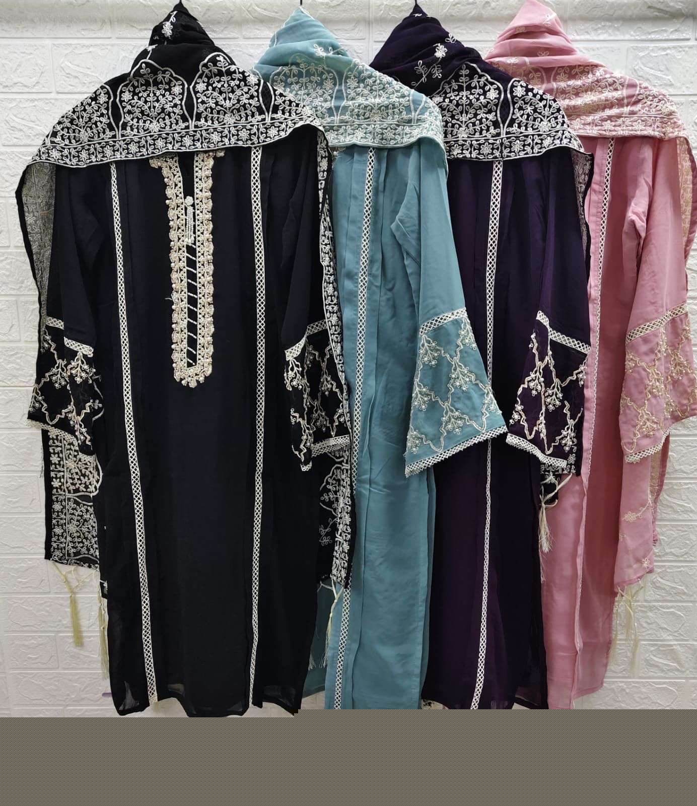 MARYAM 174 COLOURS BY ASLIWHOLESALE DESIGNER HEAVY GEORGETTE WORK DRESSES