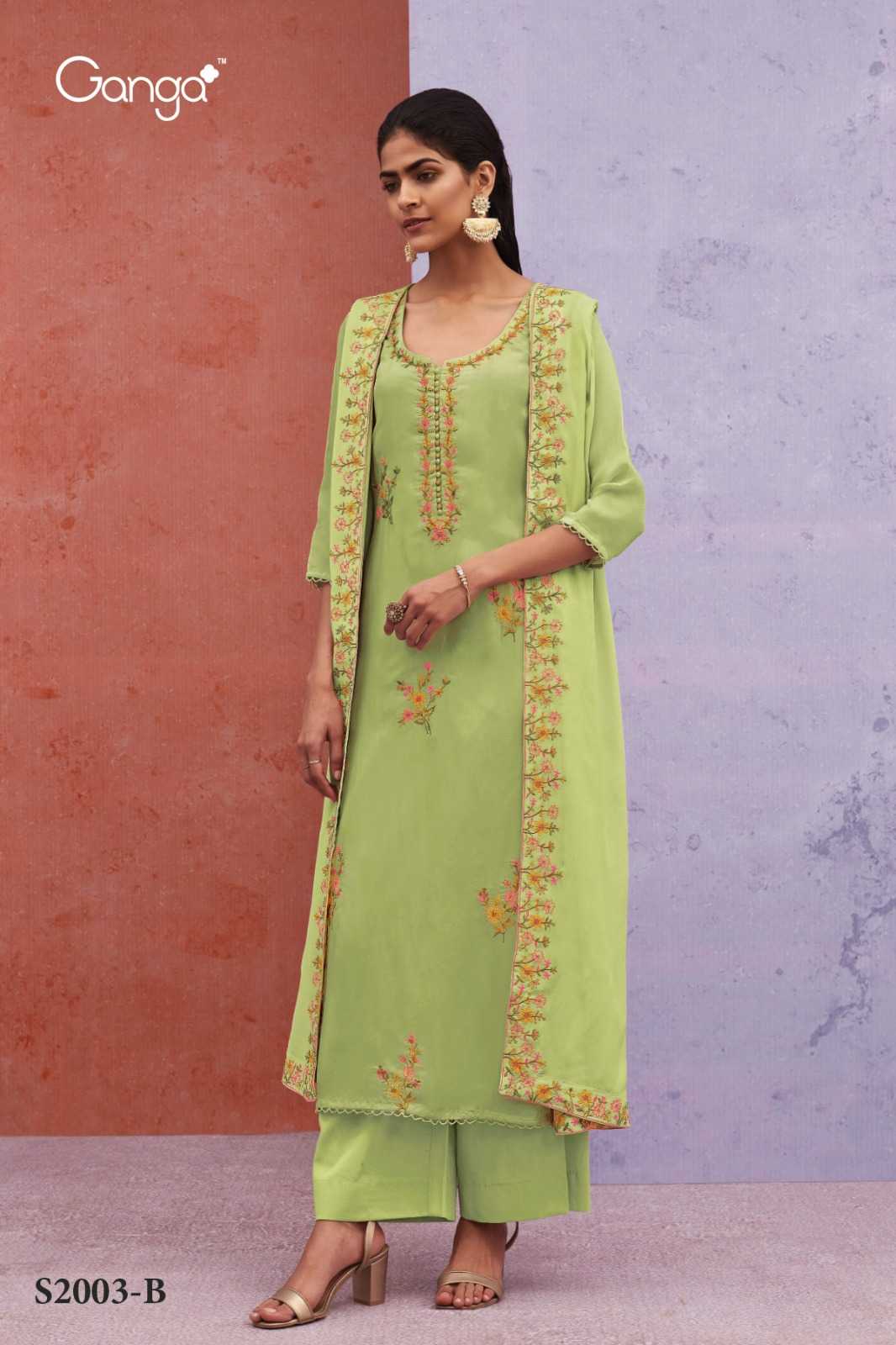 RUHANI 2003 BY GANGA FASHIONS HEAVY PREMIUM BEMBERG SILK WORK DRESSES