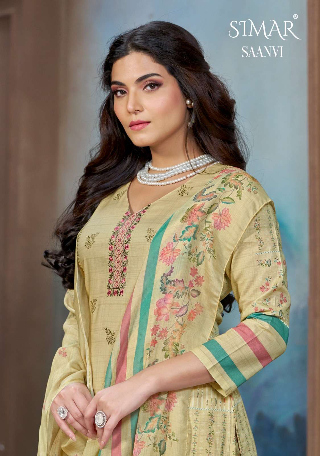 SAANVI BY SIMAR HEAVY PREMIUM COTTON LAWN DIGITAL PRINT WITH WORK DRESSES