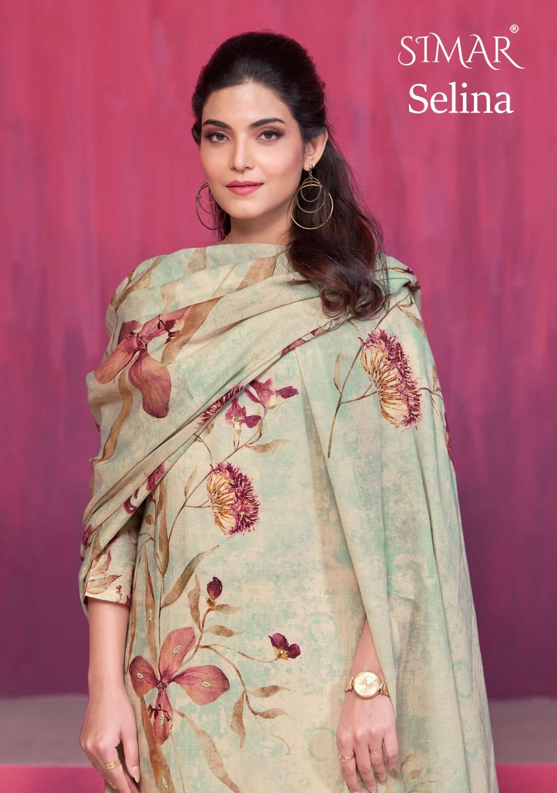 SELINA BY SIMAR HEAVY PREMIUM COTTON LINEN DIGITAL PRINT DRESSES