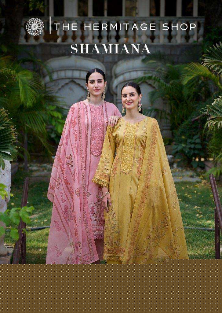 SHAMIANA BY HERMITAGE CLOTHING 1001 TO 1006 SERIES LAWN EMBROIDERY DRESSES