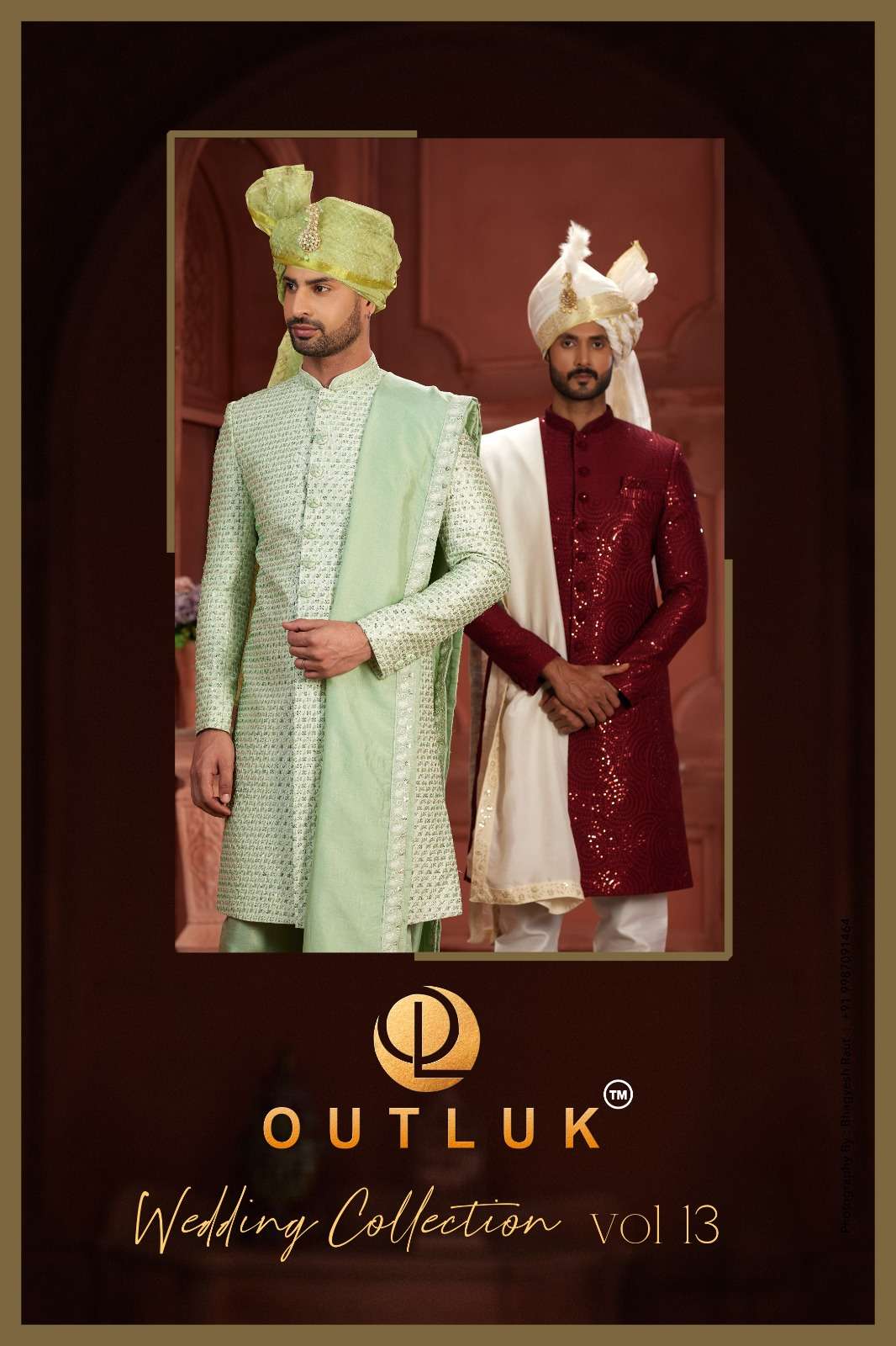 WEDDING COLLECTION VOL-13 BY OUTLUK 13001 TO 13013 SERIES MENS KURTAS WITH PAJAMA