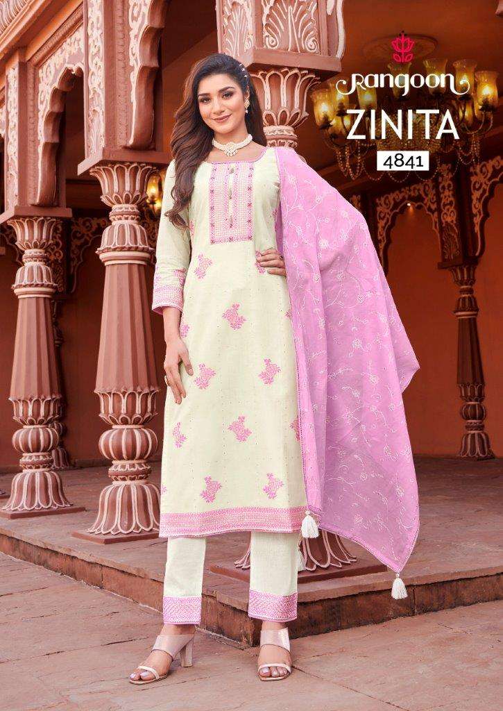 ZINITA BY RANGOON 4841 TO 4844 SERIES HEAVY PURE COTTON WORK DRESSES