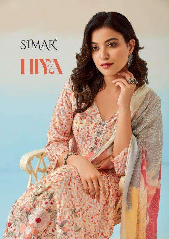 HIYA BY SIMAR 6309 TO 6314 SERIES VISCOSE MUSLIN WORK DRESSES