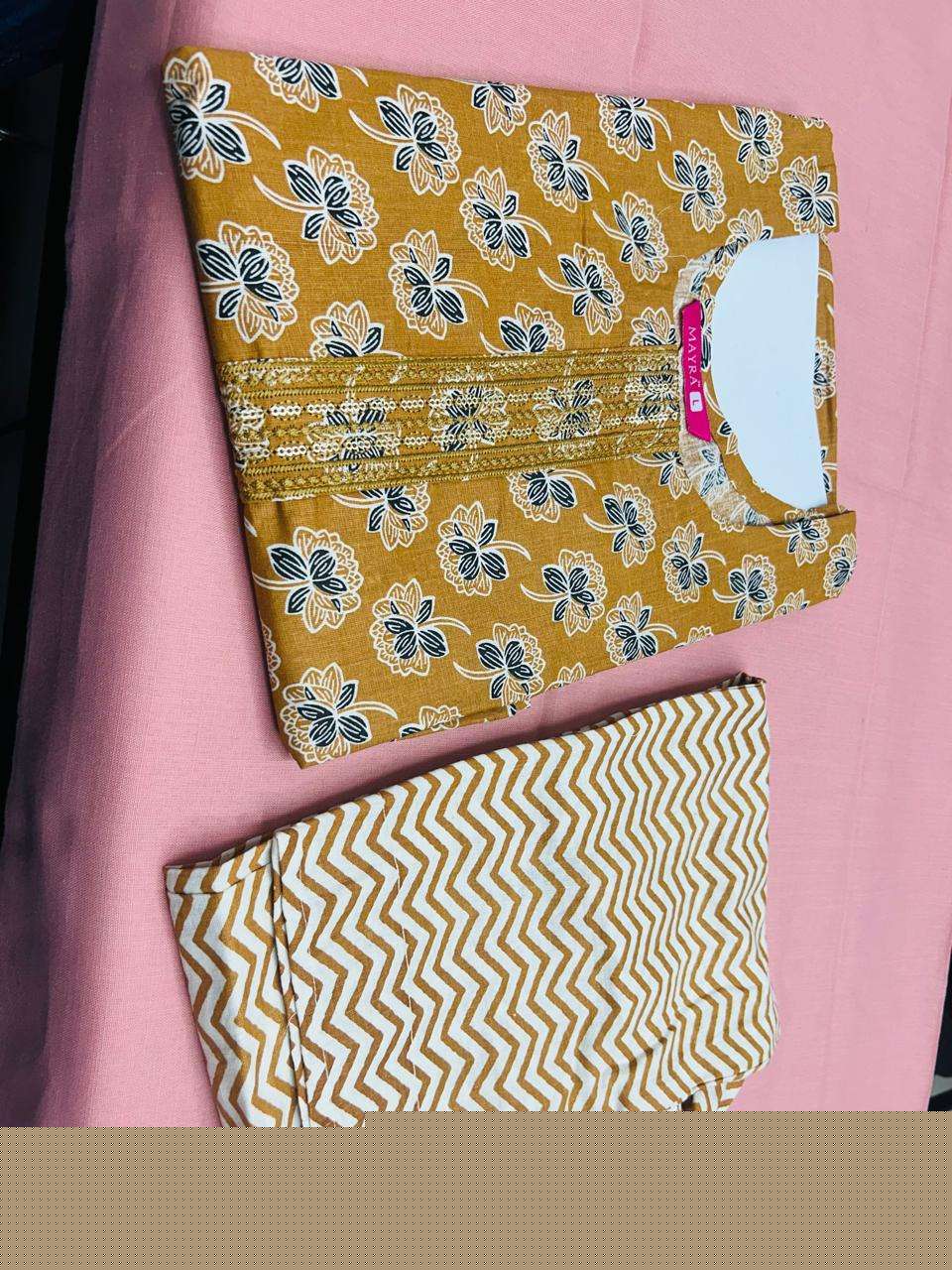 KIT KAT BY ASLIWHOLESALE DESIGNER FACNY COTTON PRINT PUNJABI DRESSES