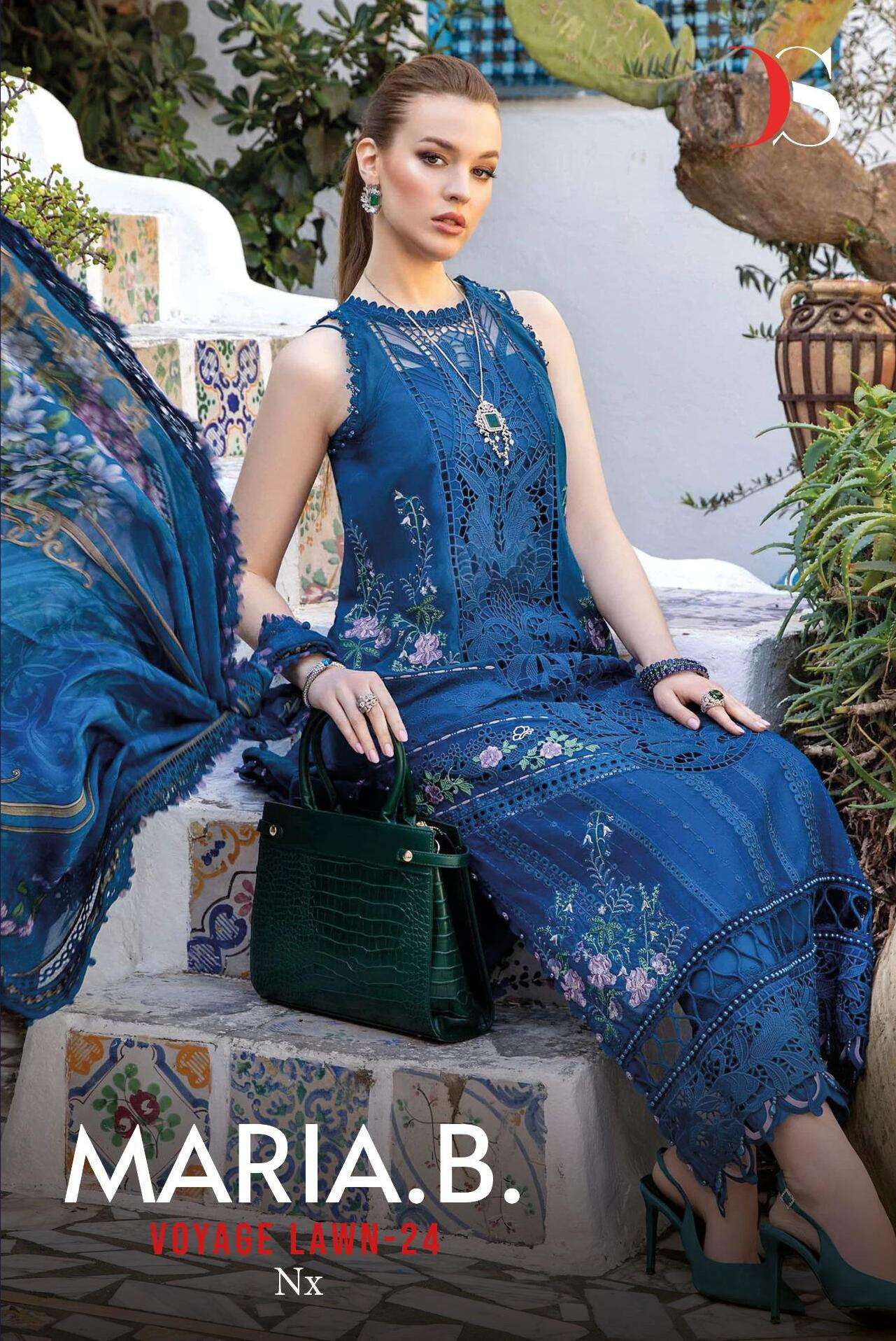 MARIA.B VOYAGE LAWN 24 NX BY DEEPSY SUITS DESIGNER COTTON PAKISTANI DRESSES