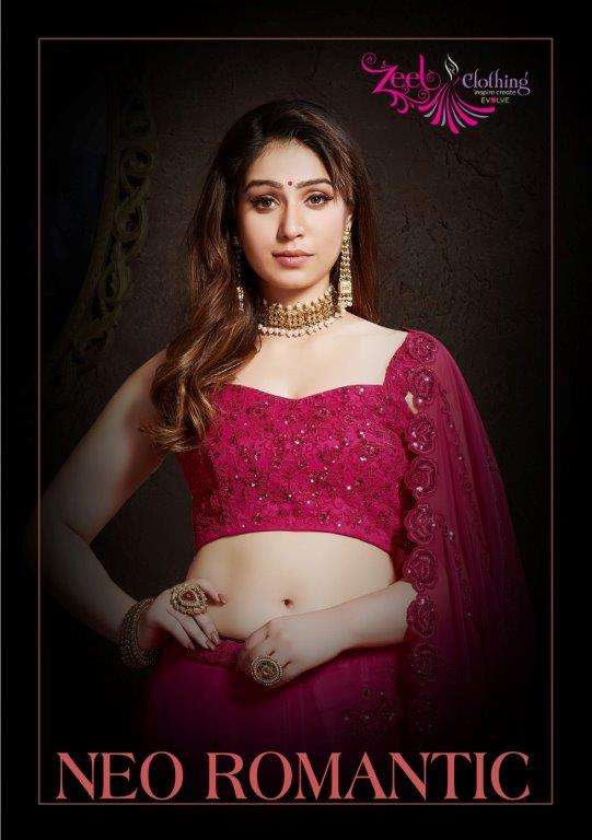 NEO ROMANTIC VOL-1 BY ZEEL CLOTHING 7301 TO 7305 SERIES SOFT FANCY LEHENGAS