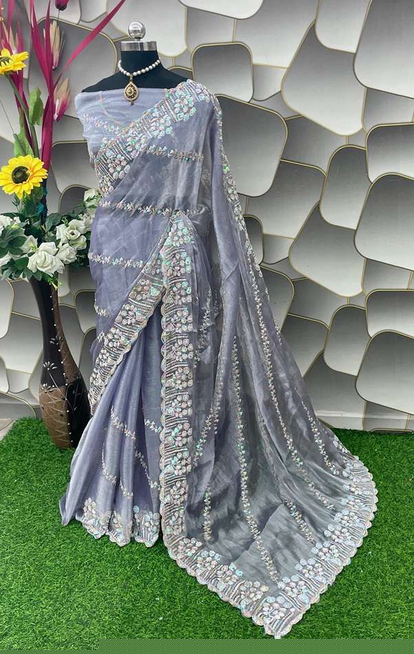SC 289 COLORS BY ASLIWHOLESALE DESIGNER SOFT JIMMY CHOO WORK SAREES