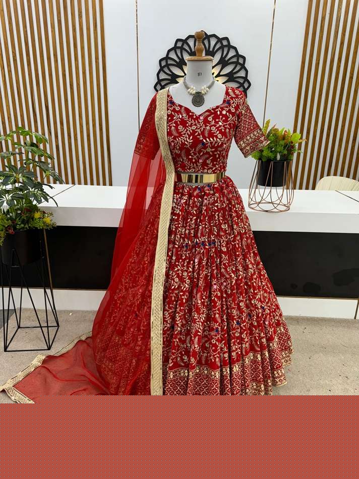 ZSR-3071 COLOUR BY ASLIWHOLESALE DESIGNER FAUX GEORGETTE LEHENGAS