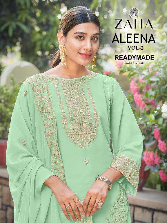 ALEENA VOL-2 BY ZAHA DESIGNER FAUX GEORGETTE PAKISTANI DRESSES