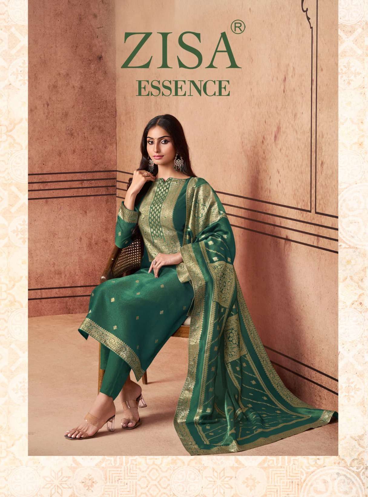 ESSENCE BY ZISA 15231 TO 15235 SERIES DESIGNER JACQURAD SILK DRESSES