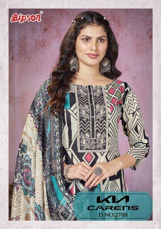 KIA CARENS 2708 BY BIPSON PRINTS PURE CAMBRIC COTTON PRINT DRESSES