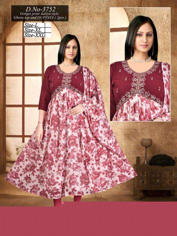 KOMAL BY ASLIWHOLESALE DESIGNER FACNY PURE GEORGETTE PRINTED DRESSES