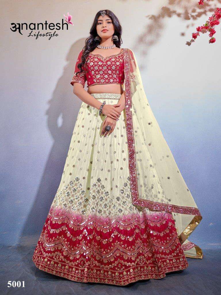 OCCATIONS VOL-1 BY ANANTESH LIFESTYLE 5001 AND 5002 SERIES CHINON LEHENGAS