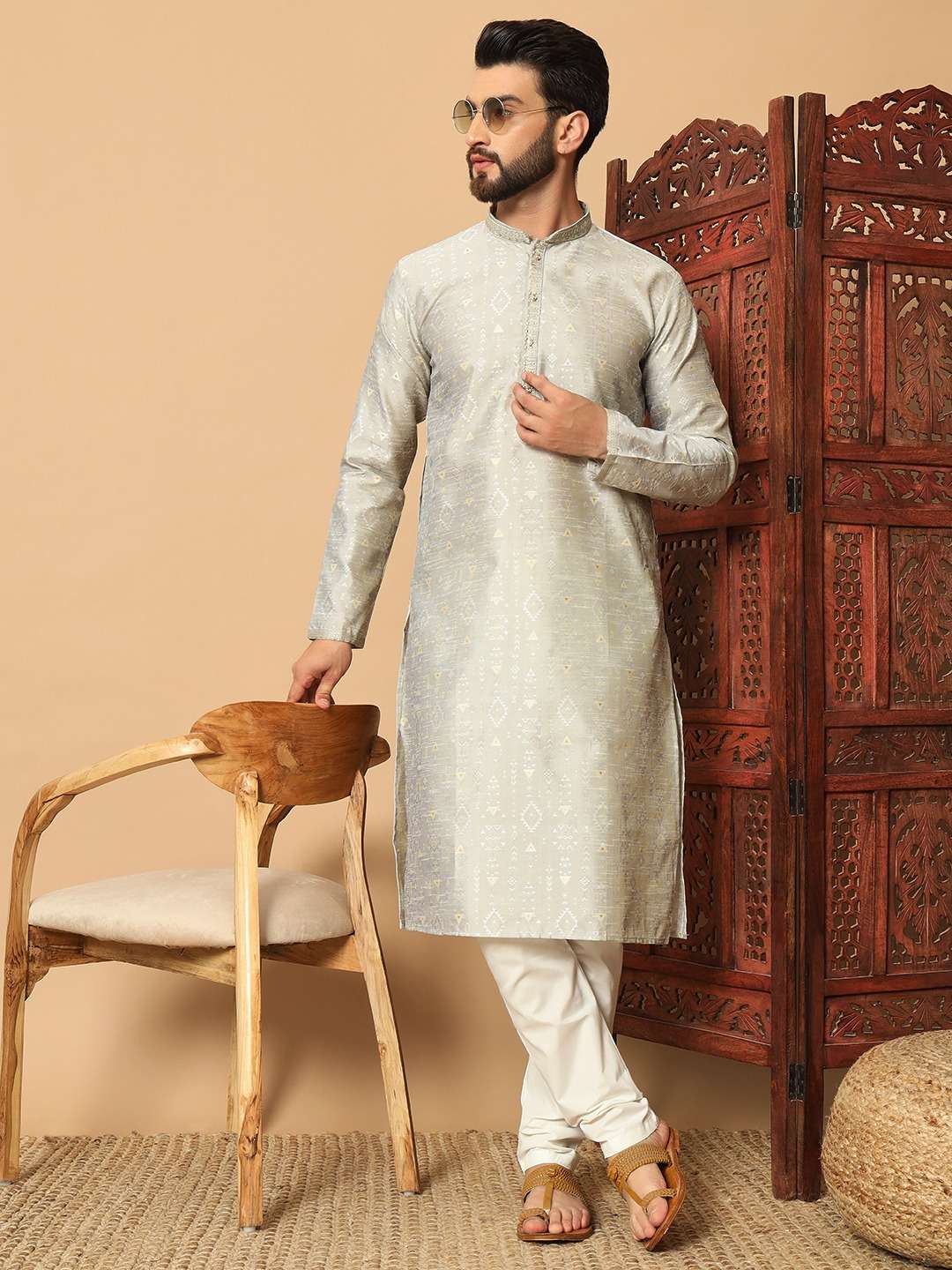 OUTLUK VOL-130 BY OUTLUK 130001 TO 130003 SERIES MENS KURTAS WITH PAJAMA