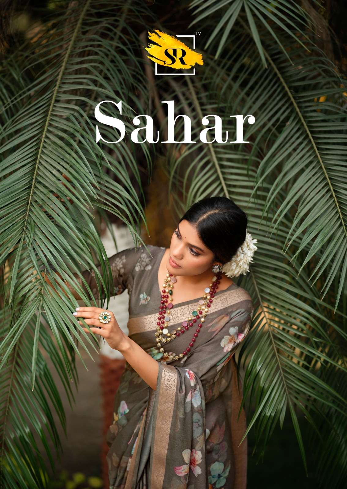 SAHAR BY SR DESIGNER 1001 TO 1010 SERIES SOFT VISCOSE SATIN PRINTED SAREES