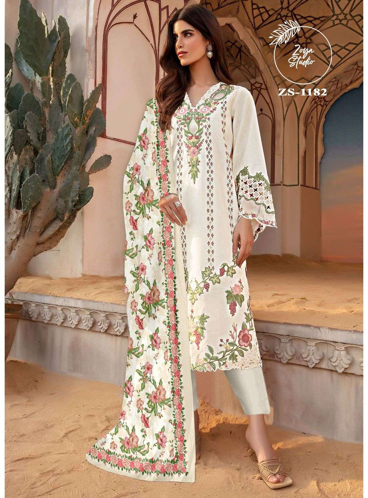 ZOYA STUDIO ZS-1182 COLOURS BY ASLIWHOLESALE GEORGETTE STITCHED DRESSES